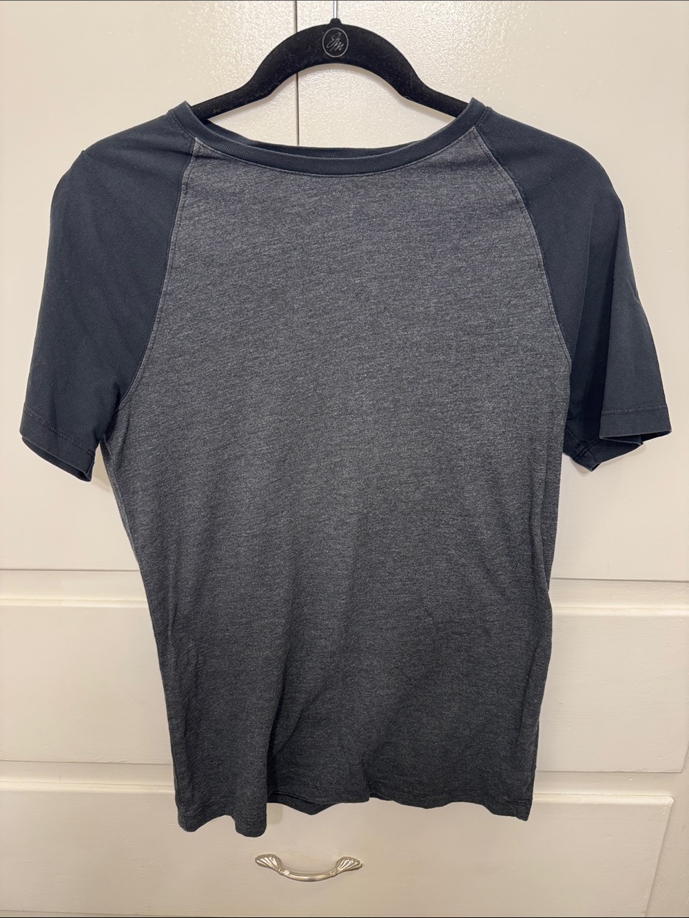 Men's Short-Sleeve Raglan Tee - Dark Gray/Charcoal